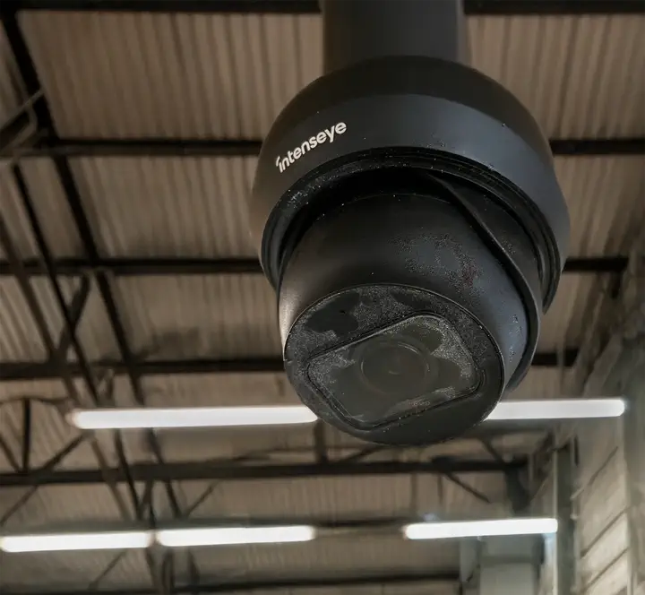Sentinel Core safety camera installed on the floor