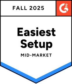 G2 Fall 2025 — Easiest Setup, Mid-Market