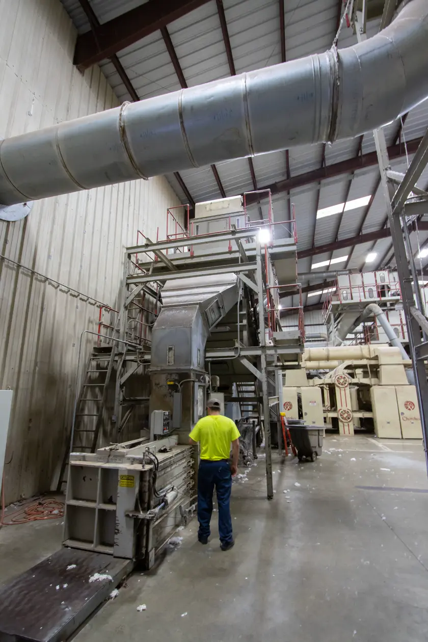 Paper mill baler line