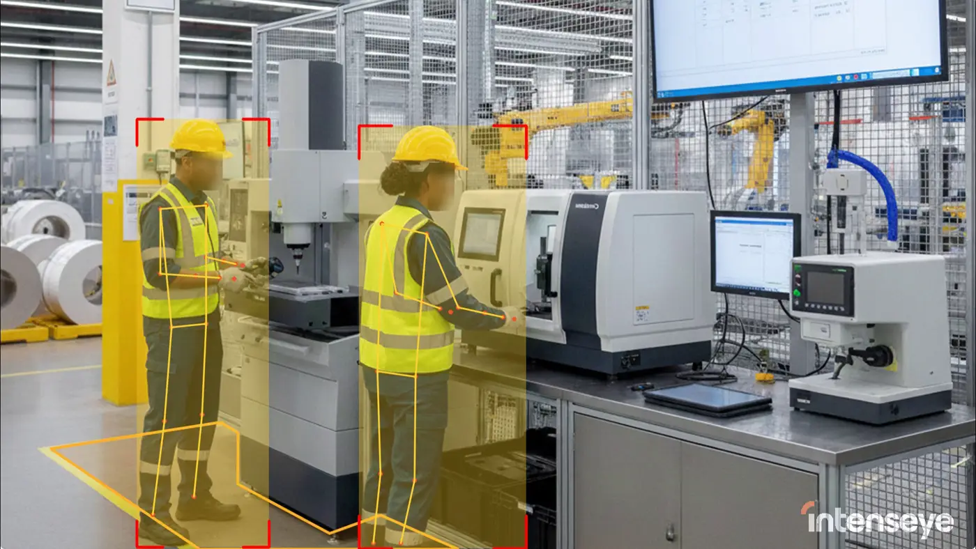 Production floor monitored for standard-work conformance